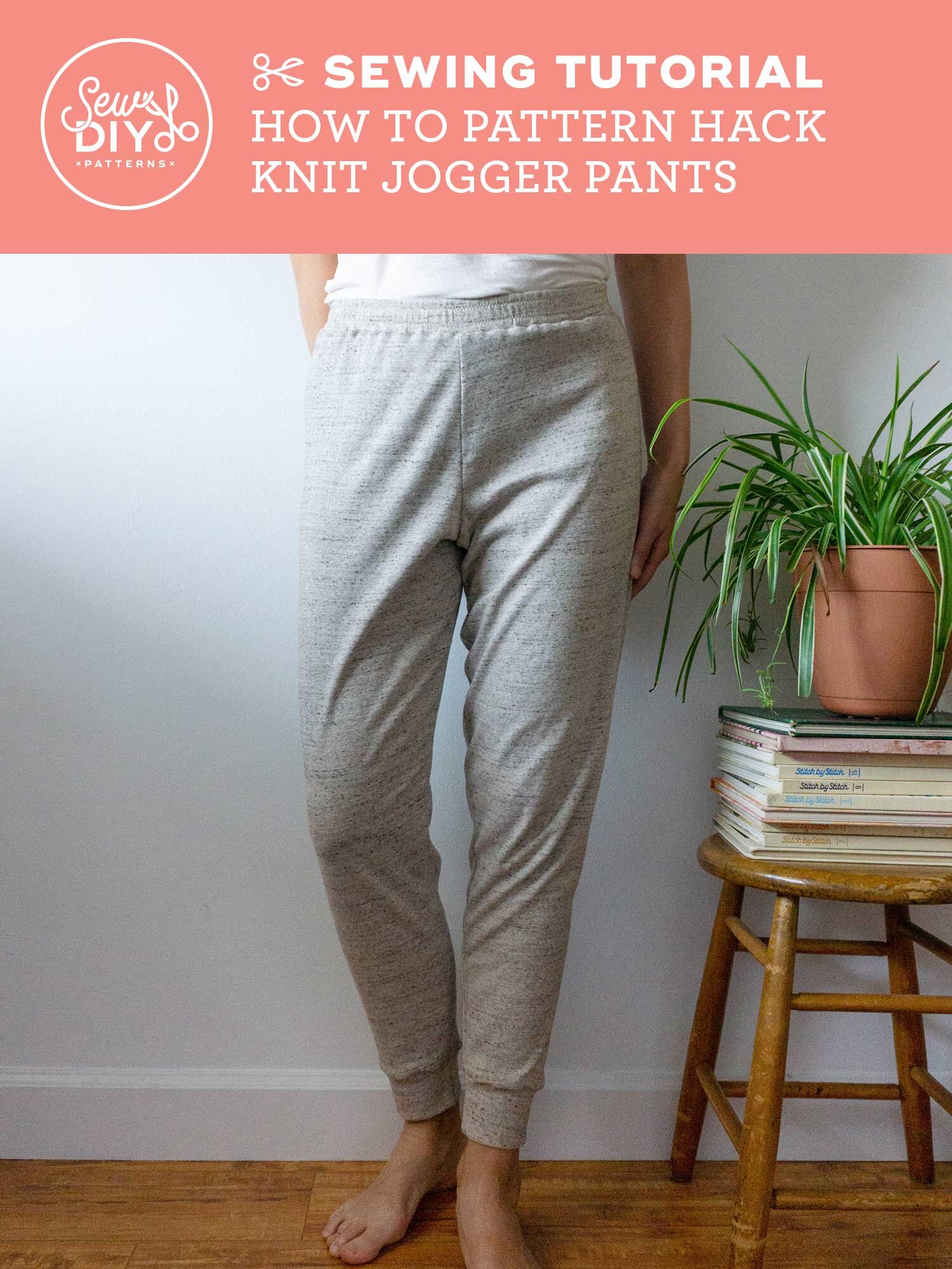 DIY Knit Jogger Pants - Summer Sweatsuit pattern hack — Sew DIY